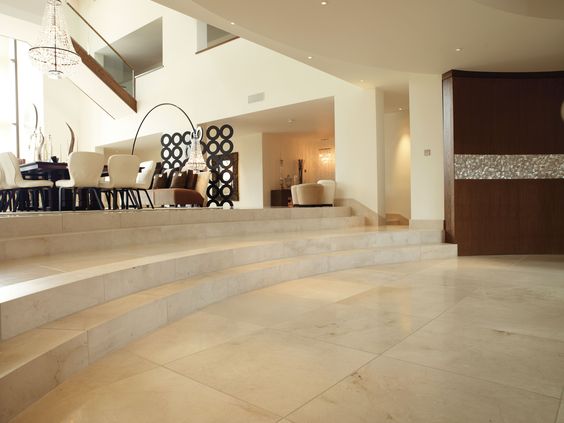 Crema Marfil Marble Floor Tiles For Hotel Lobby 
