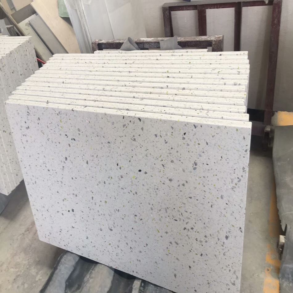 White Terrazzo Stone Floor Tile White Terrazzo Stone Floor Tile
