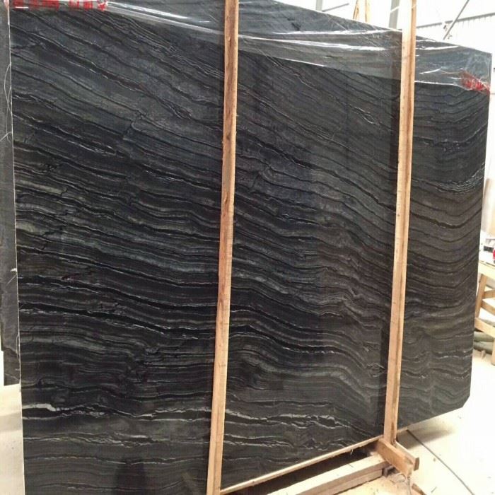 Black Ancient Wooden Marble