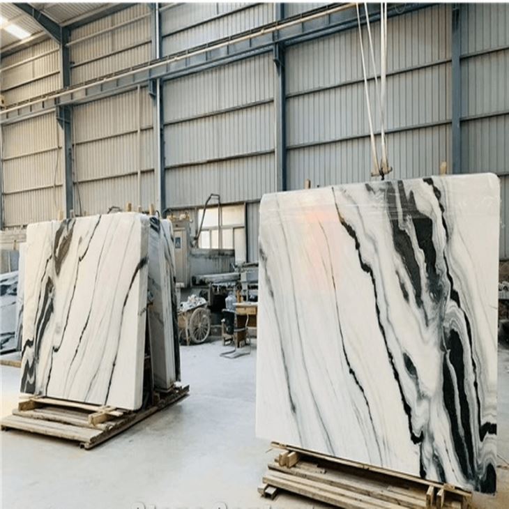 panda white marble slab