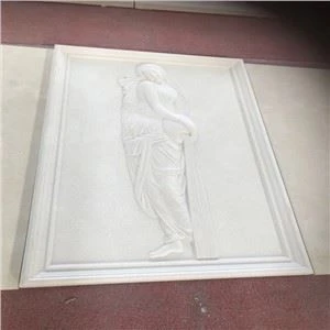 옥 흰색 대리석 벽 타일
