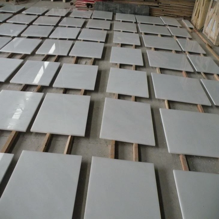 pure white floor tile