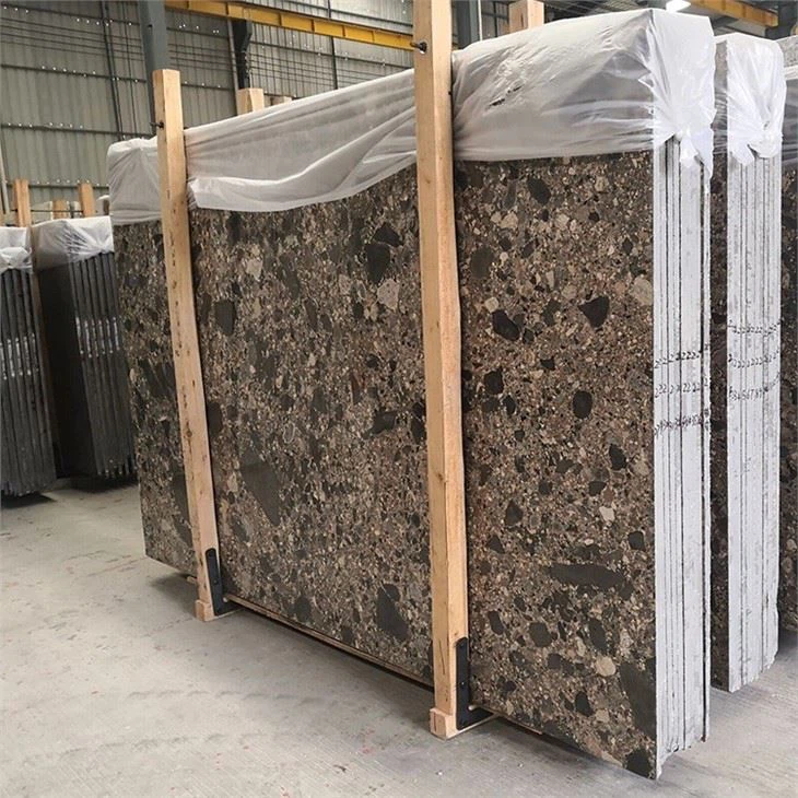 Dark Brown Cafe Melange Marble