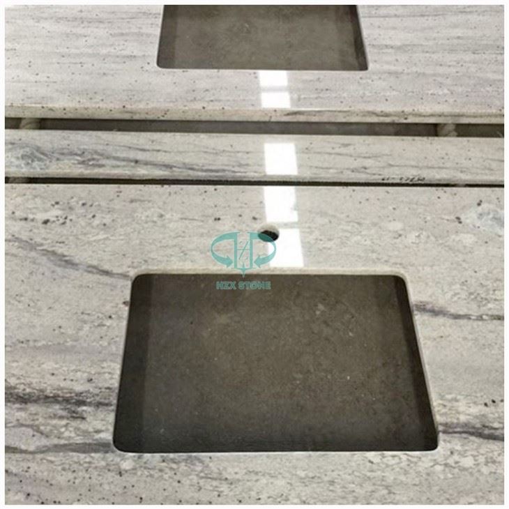 Cashmere White Granite Bathroom Top