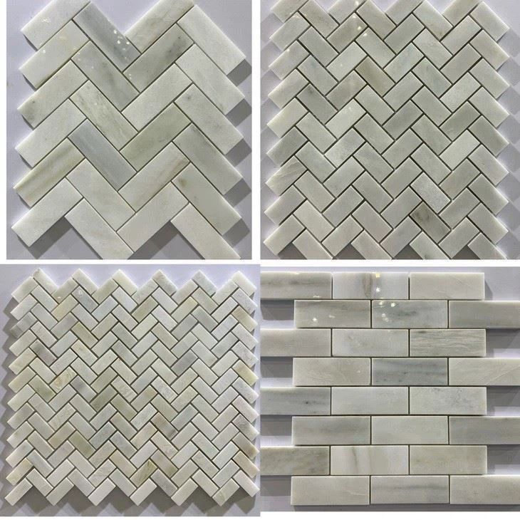 Danba White Marble Mosaic Tiles