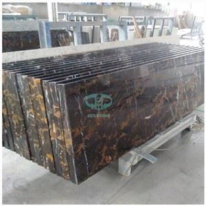 Nero Portoro 대리석 욕실 세면대 탑