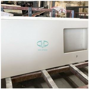 화이트 쿼츠 스톤 조리대