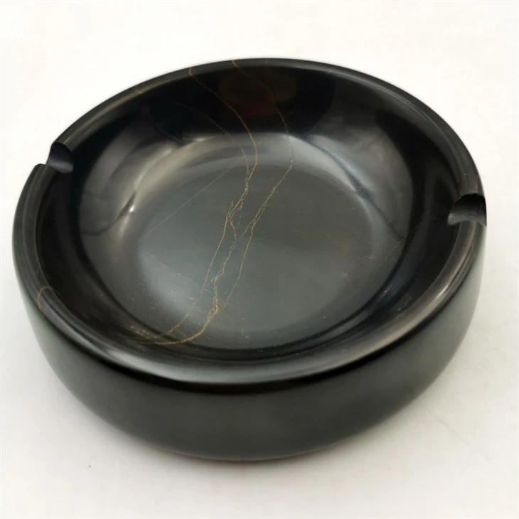 Black Marble Cigar Ashtray