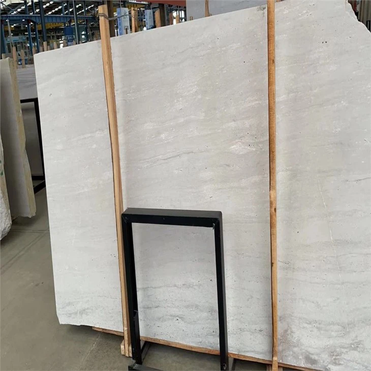 China White Travertine Slab