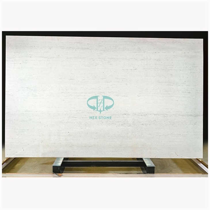 China White Travertine Slab