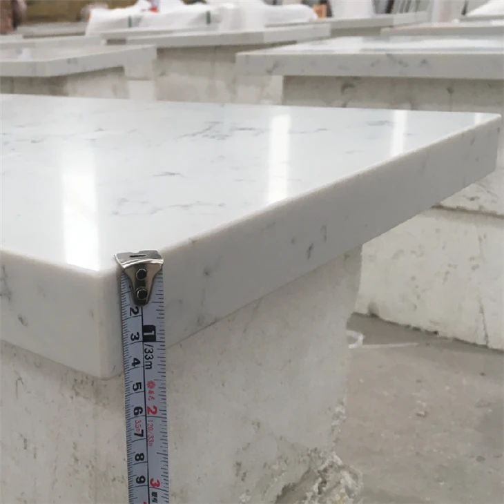 White Quartz Slab For Kitchen Countertop